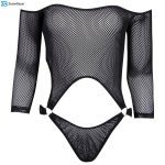 لباس خواب زنانه ماییلدا مدل بادی کد 3684-3076 رنگ مشکی