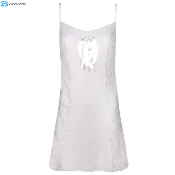 لباس خواب زنانه ماییلدا مدل گیپور کد 4001-5 رنگ سفید لباس خواب زنانه ماییلدا مدل گیپور کد 4001-5 رنگ سفید