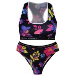 ست نیم تنه و شورت ورزشی زنانه کوزا مدل 9109-3 رنگ مشکی