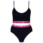 ست نیم تنه و شورت ورزشی زنانه کوزا مدل 9141-2 رنگ سرمه ای