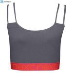 ست نیم تنه و شورت ورزشی زنانه کوزا مدل 9145-1 رنگ طوسی