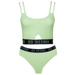 ست نیم تنه و شورت ورزشی زنانه کوزا مدل 9142-7 رنگ سبز