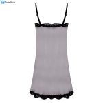 لباس خواب زنانه ماییلدا مدل گیپور کد 4014 رنگ مشکی