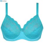 ست شورت و سوتین زنانه پانیذ مدل 9013 رنگ آبی فیروزه ای