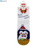 جوراب زنانه مدل پنگوئن کد 4075 رنگ سفید