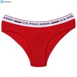 ست شورت و نیم تنه زنانه یو اس پولو مدل 4004-255 رنگ قرمز