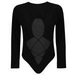 بادی آستین بلند زنانه ماییلدا مدل 4035-343 رنگ مشکی