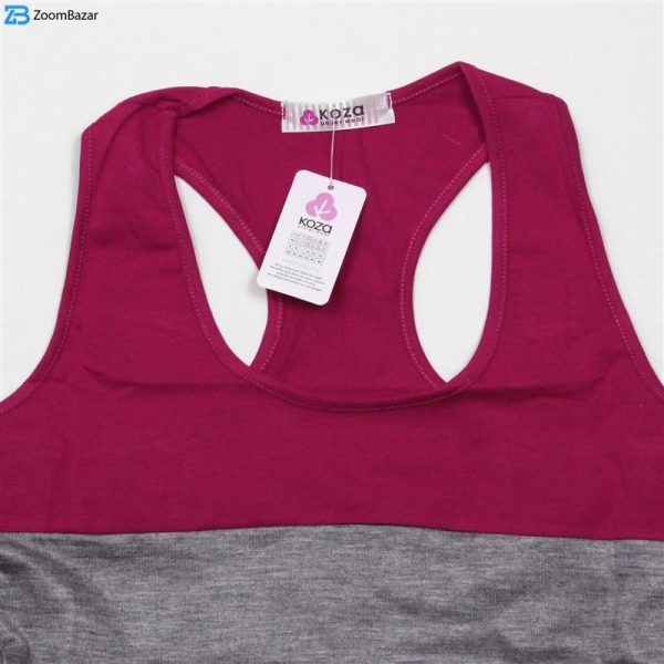 ست شورت و نیم تنه زنانه کوزا مدل my9140-3 رنگ سرخابی