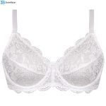 سوتین زنانه پانیذ مدل فنردار کد 66337 رنگ سفید