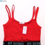 ست شورت و نیم تنه زنانه کوزا مدل my9142-6 رنگ قرمز