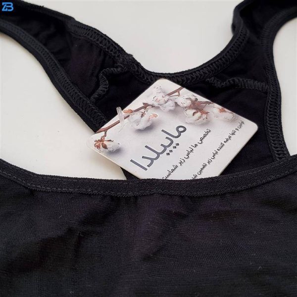 ست نیم تنه و شورت ورزشی زنانه ماییلدا مدل 4055-10123 رنگ مشکی