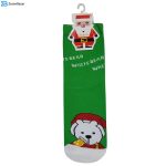 جوراب زنانه مدل خرس قطبی کد 4075 رنگ سبز