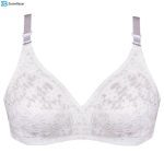 سوتین زنانه پانیذ مدل بدون فنر کد 66508-7 رنگ سفید