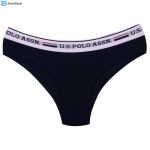 ست شورت و نیم تنه زنانه یو اس پولو مدل 4004-255 رنگ سرمه ای