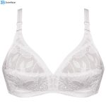 سوتین زنانه پانیذ مدل بدون فنر کد 66508-10 رنگ سفید