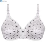 سوتین زنانه پانیذ مدل بدون فنر کد 66508-1 رنگ سفید