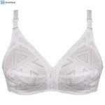 سوتین زنانه پانیذ مدل بدون فنر کد 66508-4 رنگ سفید