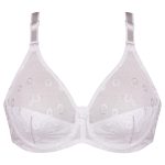 سوتین زنانه پانیذ مدل فنردار کد 66332 رنگ سفید