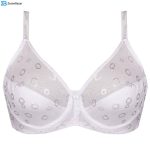 سوتین زنانه پانیذ مدل فنردار کد 66338 رنگ سفید