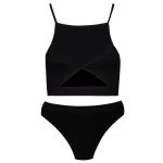 ست نیم تنه و شورت ورزشی زنانه ماییلدا مدل 4055-10122 رنگ مشکی