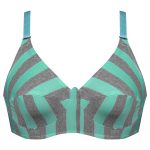 سوتین زنانه ماییلدا مدل بدون فنر کد 3013 رنگ سبزآبی