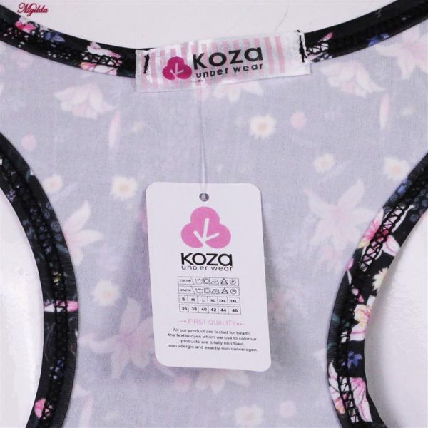 ست نیم تنه و شورت ورزشی زنانه کوزا مدل 9156-6 رنگ مشکی