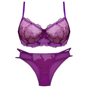 ست شورت و سوتین زنانه کارنا رز مدل فنردار کد 3389-3 رنگ بنفش