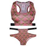 ست نیم تنه و شورت ورزشی زنانه کوزا مدل 9156-3 رنگ قرمز