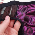 ست شورت و سوتین زنانه کارنا رز مدل فنردار کد 3391 رنگ بادمجانی