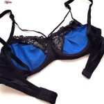 ست شورت و سوتین زنانه کارنا رز مدل فنردار کد 3391 رنگ آبی کاربنی