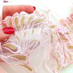 سوتین زنانه کارنا رز مدل گیپور کد 3388-4 رنگ صورتی