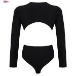 بادی آستین بلند زنانه ماییلدا مدل 4094-380 رنگ مشکی