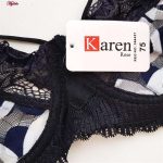 ست شورت و سوتین زنانه کارنا رز مدل فنردار کد 3394 رنگ سرمه ای