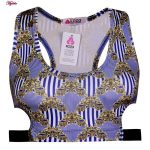 ست نیم تنه و شورت ورزشی زنانه کوزا مدل 9156-3 رنگ آبی