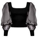 بلوز آستین بلند زنانه ماییلدا مدل 3684-418 رنگ مشکی