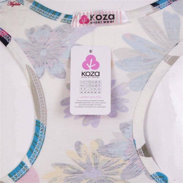 ست نیم تنه و شورت ورزشی زنانه کوزا مدل 9158-3 رنگ سفید