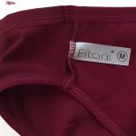 شورت زنانه فیتن فرخ زادی مدل پنبه ای کد 4080-100A رنگ زرشکی