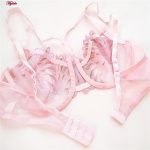 سوتین زنانه کارنا رز مدل گیپور کد 3388-4 رنگ صورتی