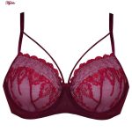 ست شورت و سوتین زنانه کارنا رز مدل فنردار کد 3389-13 رنگ زرشکی