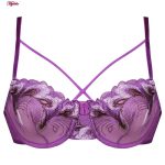 سوتین زنانه کارنا رز مدل گیپور کد 3388-3 رنگ بنفش