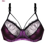 ست شورت و سوتین زنانه کارنا رز مدل فنردار کد 3391 رنگ بادمجانی