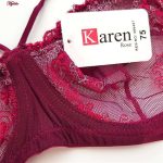 ست شورت و سوتین زنانه کارنا رز مدل فنردار کد 3389-13 رنگ زرشکی