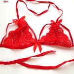 ست شورت و سوتین زنانه ماییلدا مدل 406-3684 رنگ قرمز به همراه جوراب