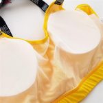 نیم تنه ورزشی زنانه فیتن فرخ زادی مدل 3684-111 رنگ زرد