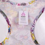 ست نیم تنه و شورت ورزشی زنانه کوزا مدل 9158-5 رنگ طوسی