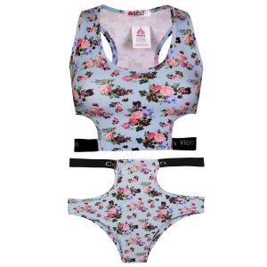 ست نیم تنه و شورت ورزشی زنانه کوزا مدل 9158-6 رنگ سبز