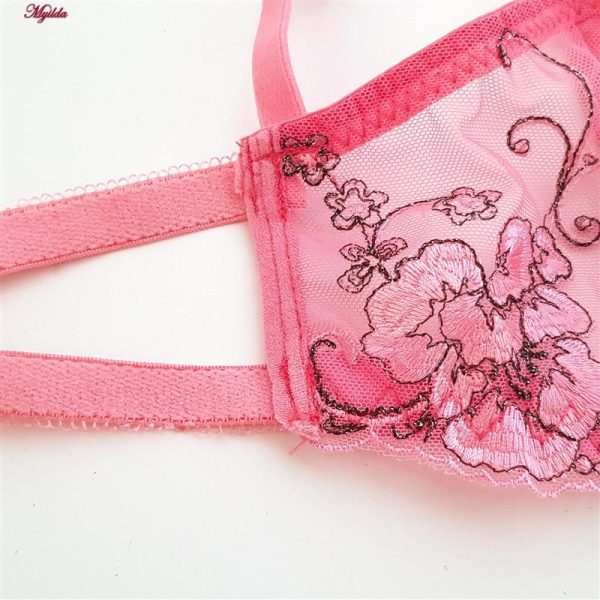 ست شورت و سوتین زنانه کارنا رز مدل گل بهاری کد 3389-10 رنگ صورتی تیره