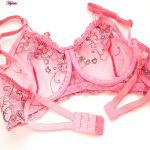 ست شورت و سوتین زنانه کارنا رز مدل گل بهاری کد 3389-10 رنگ صورتی تیره