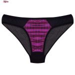 ست شورت و سوتین زنانه کارنا رز مدل فنردار کد 3391 رنگ بادمجانی