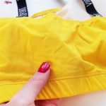 نیم تنه ورزشی زنانه فیتن فرخ زادی مدل 3684-111 رنگ زرد